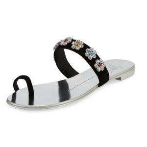Giuseppe Zanotti Flower Embellished Sandals 37